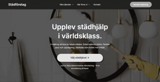Ny hemsida Cleaning Company
