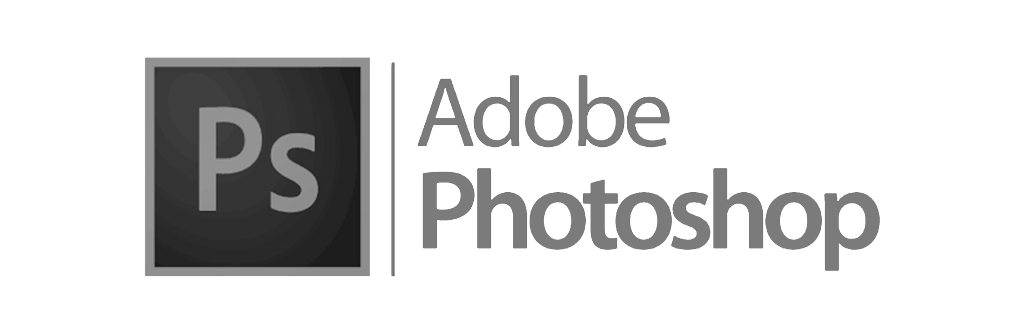 Photoshop Logo Text Grey