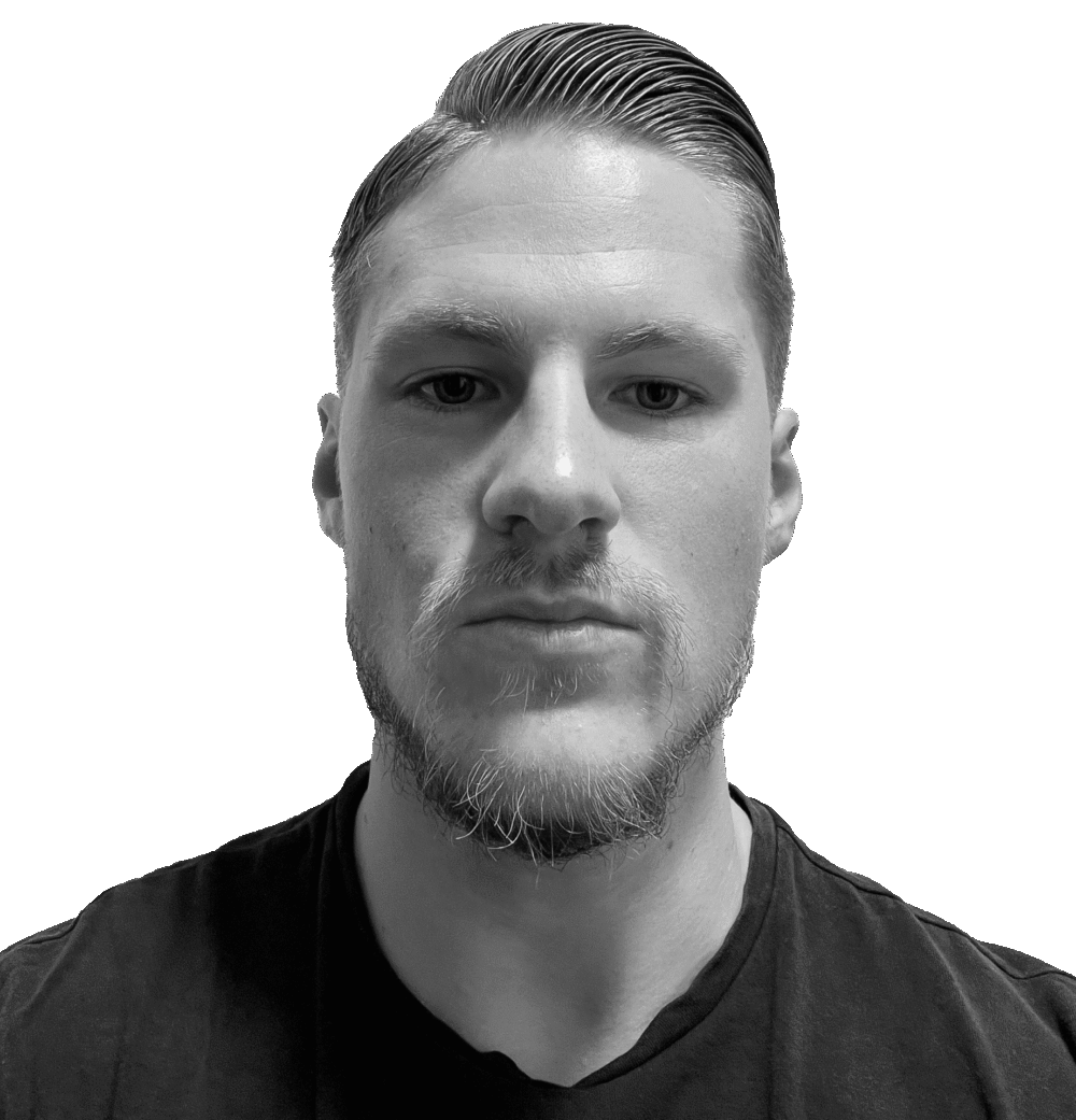 Porträtt på Alexander som är en del av team webbu design