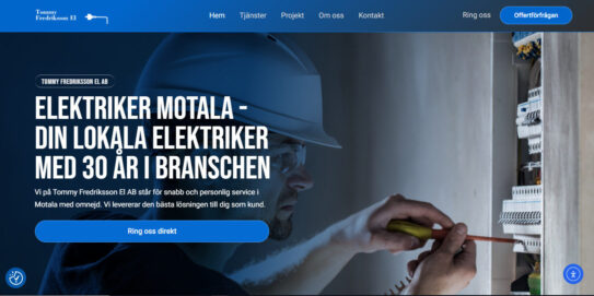 Ny hemsida åt Tommyfredrikssonel