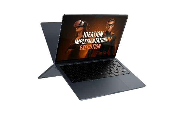Boka möte med oss på Webbu Design och kom igång med ditt webbpaket - laptop mockup skärm.